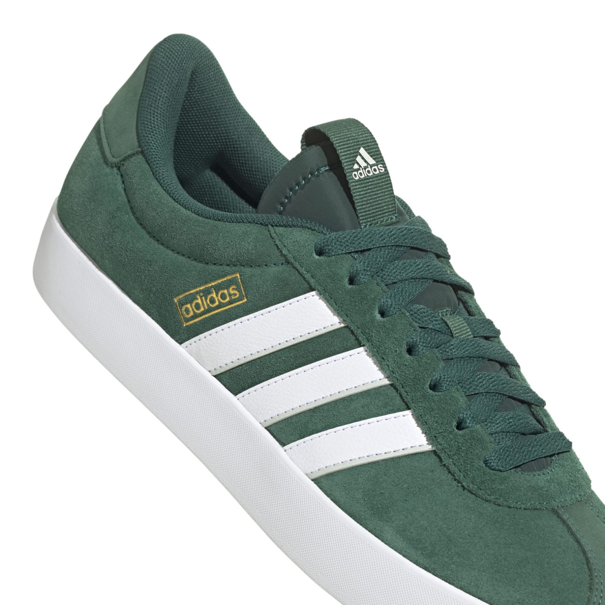 SUEDE-LEATHER    GREEN/WHITE/SILVER