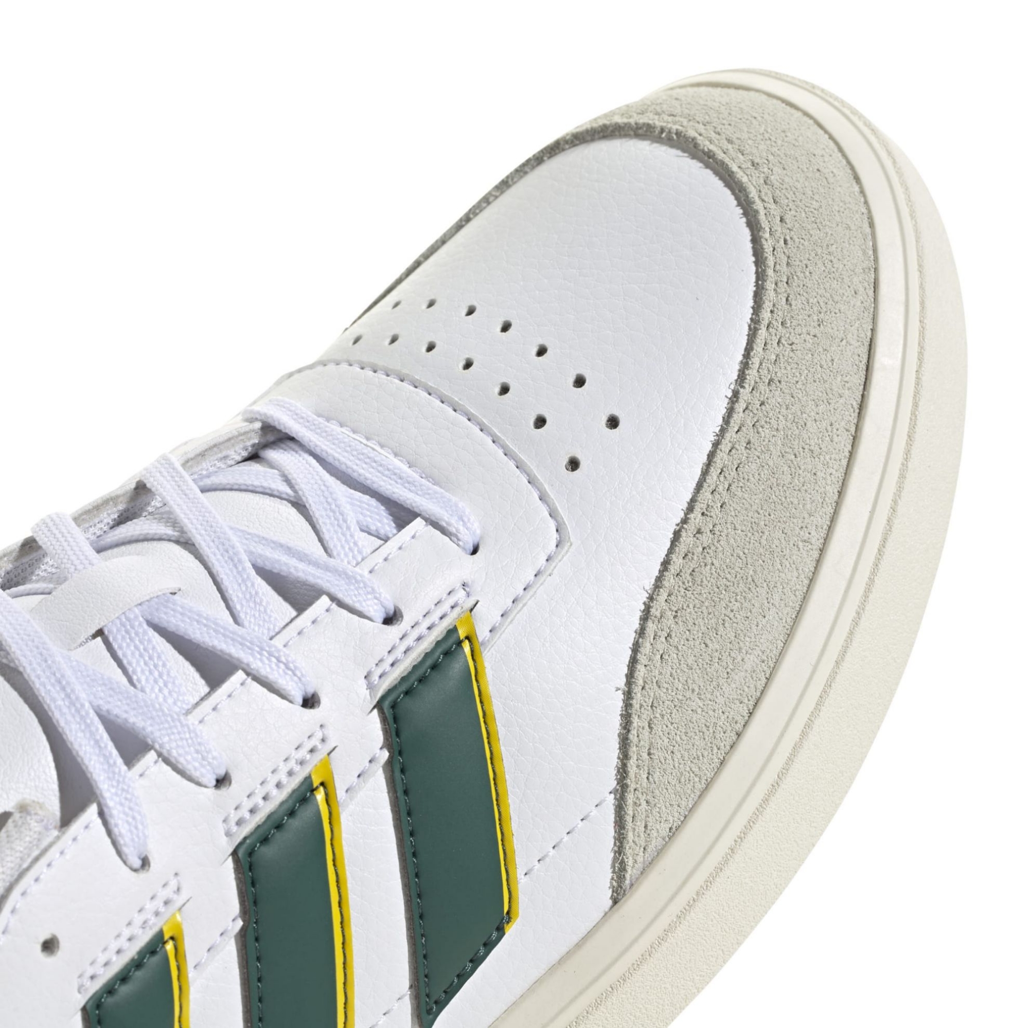 SYN LEATHER-SUEDEWHITE/COLL.GREEN/YELLOW