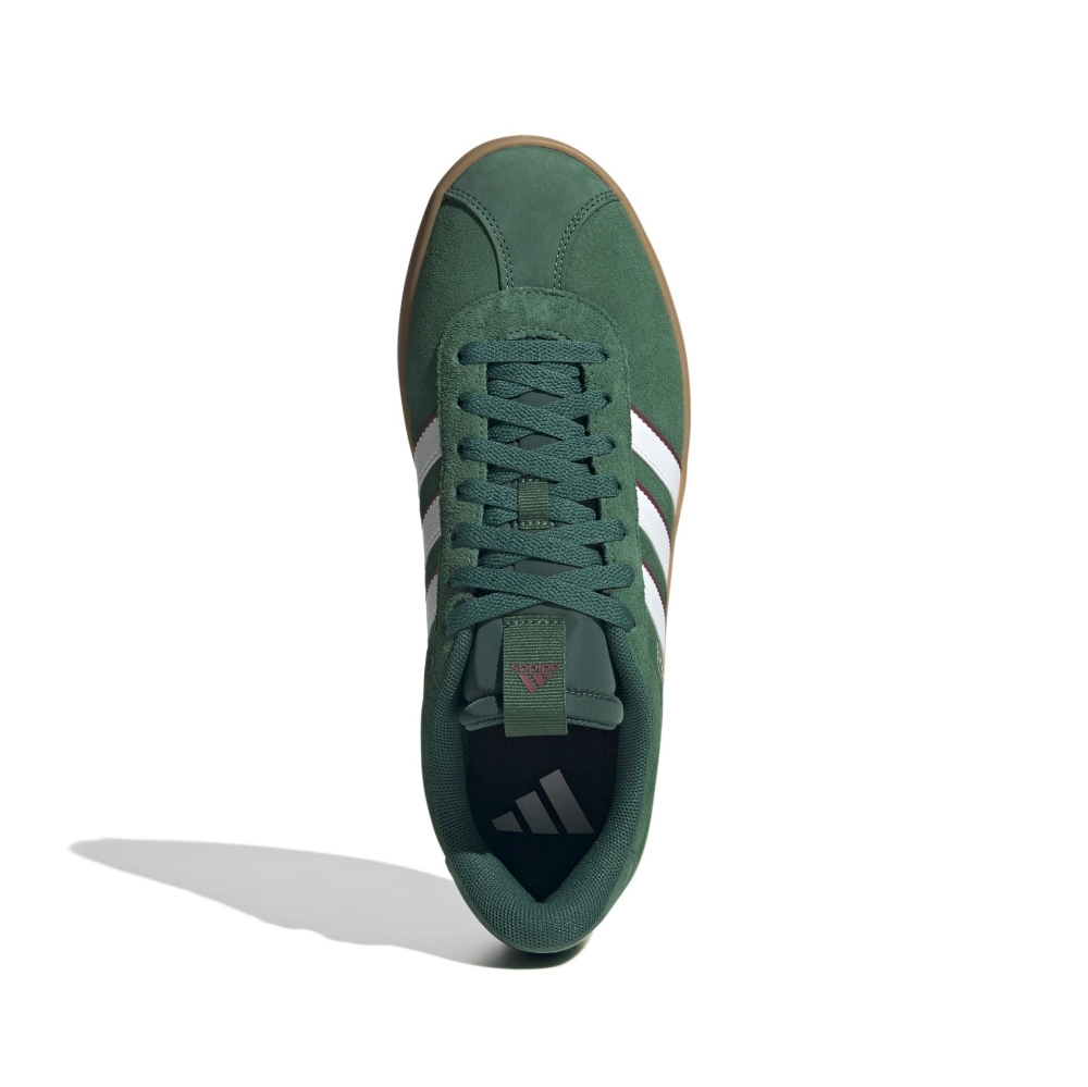 SUEDE-LEATHER    DK.GREEN/WHITE/BURGUNDY