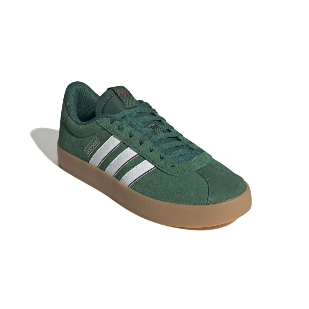SUEDE-LEATHER    DK.GREEN/WHITE/BURGUNDY