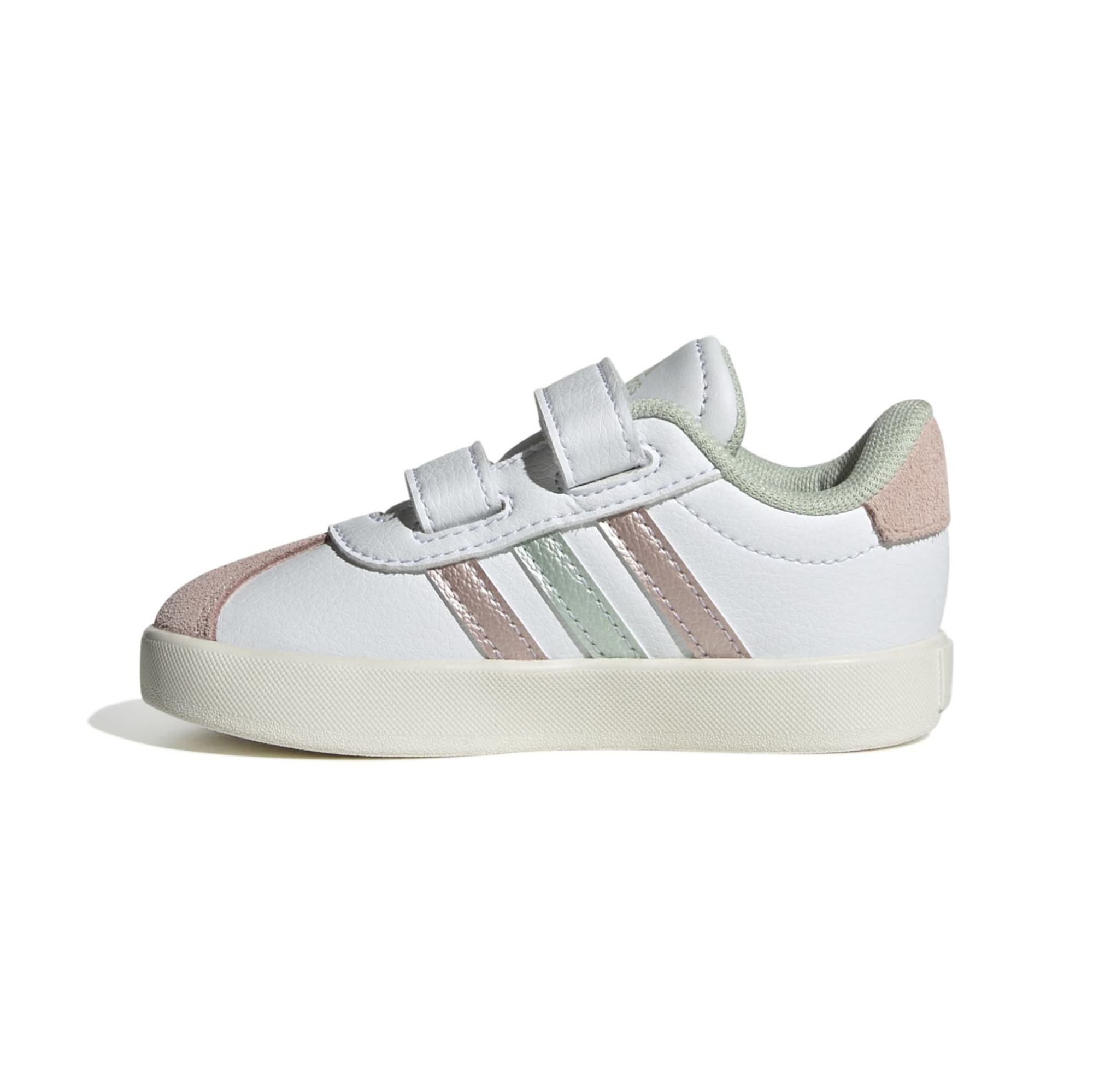 SYNLEA-SUEDE     WHT/GREEN/SANDYPINKMET