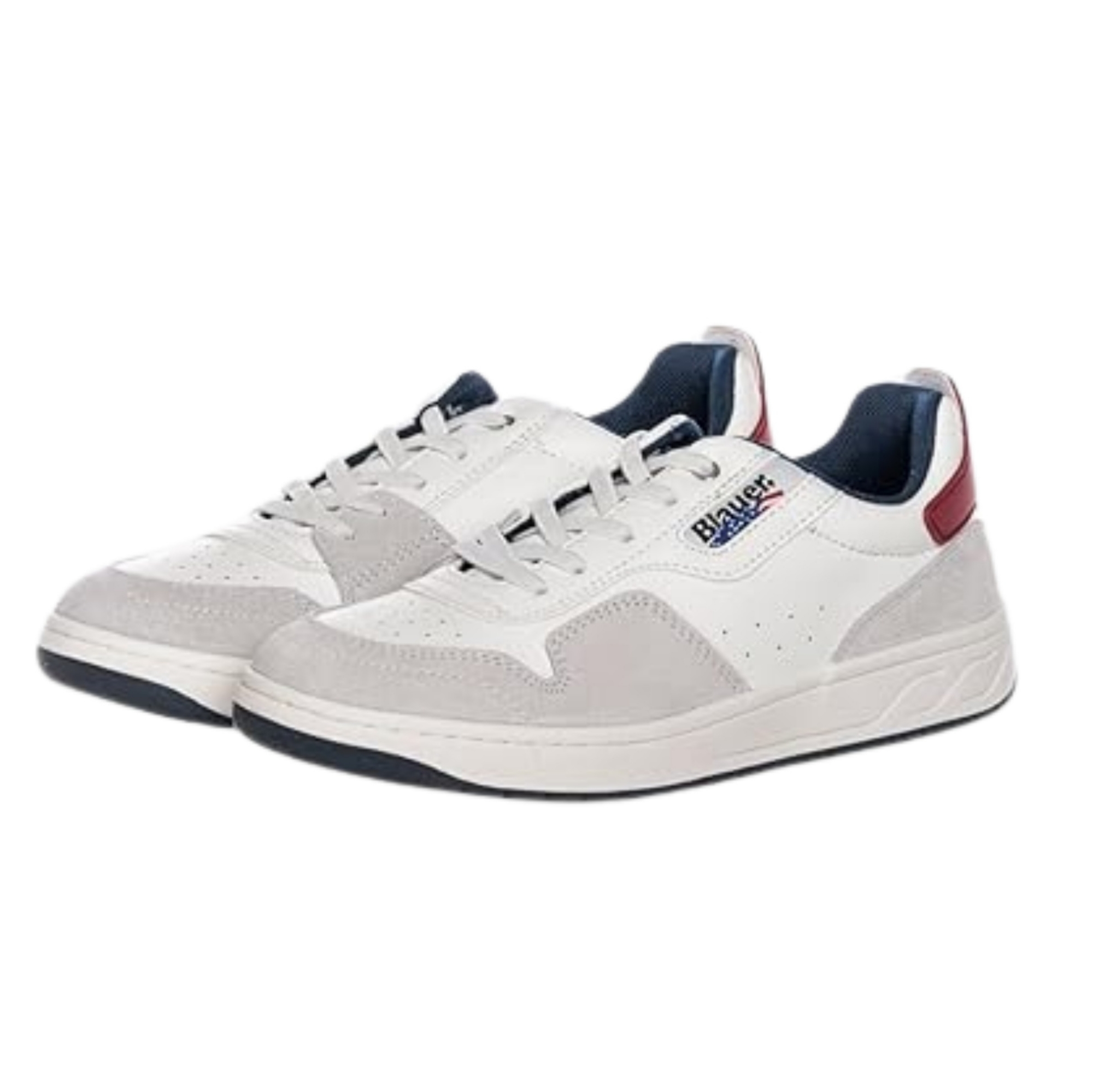 SYNLEA-SUEDE     WHITE-RED-NAVY