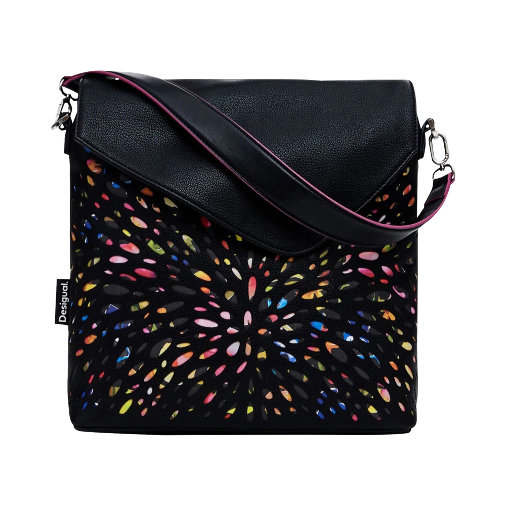 SYN.LEATHER-TXT  NERO/MULTI