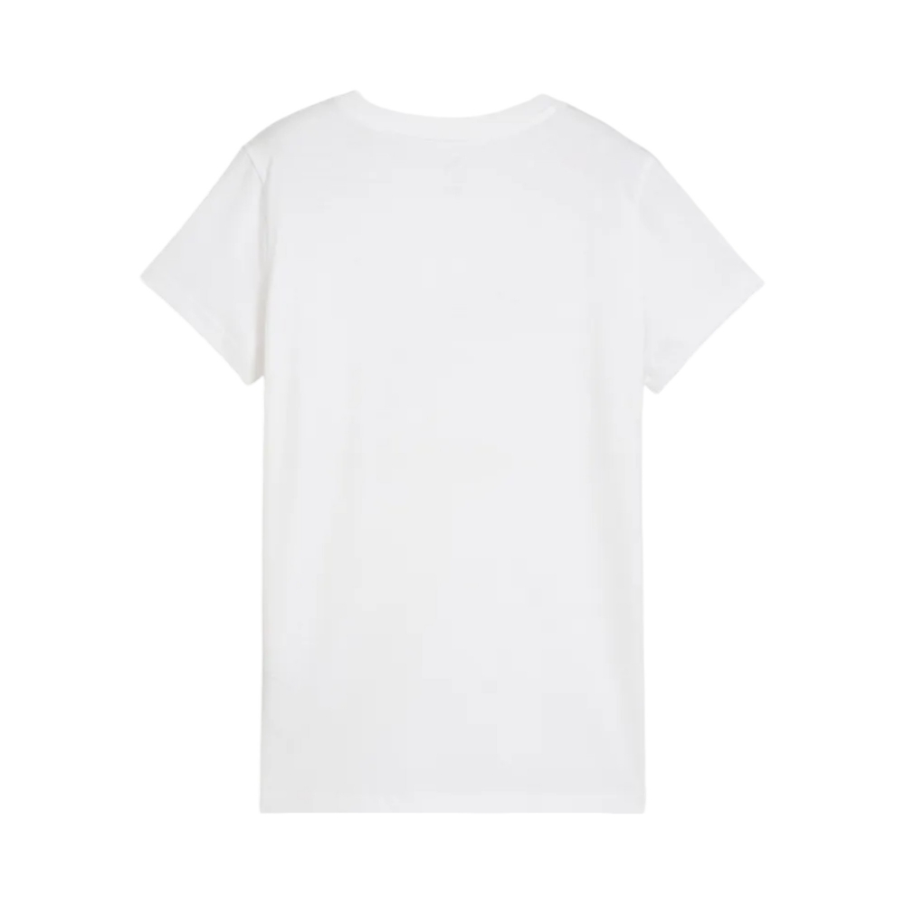 FLORAL LOGO TEE  WHITE