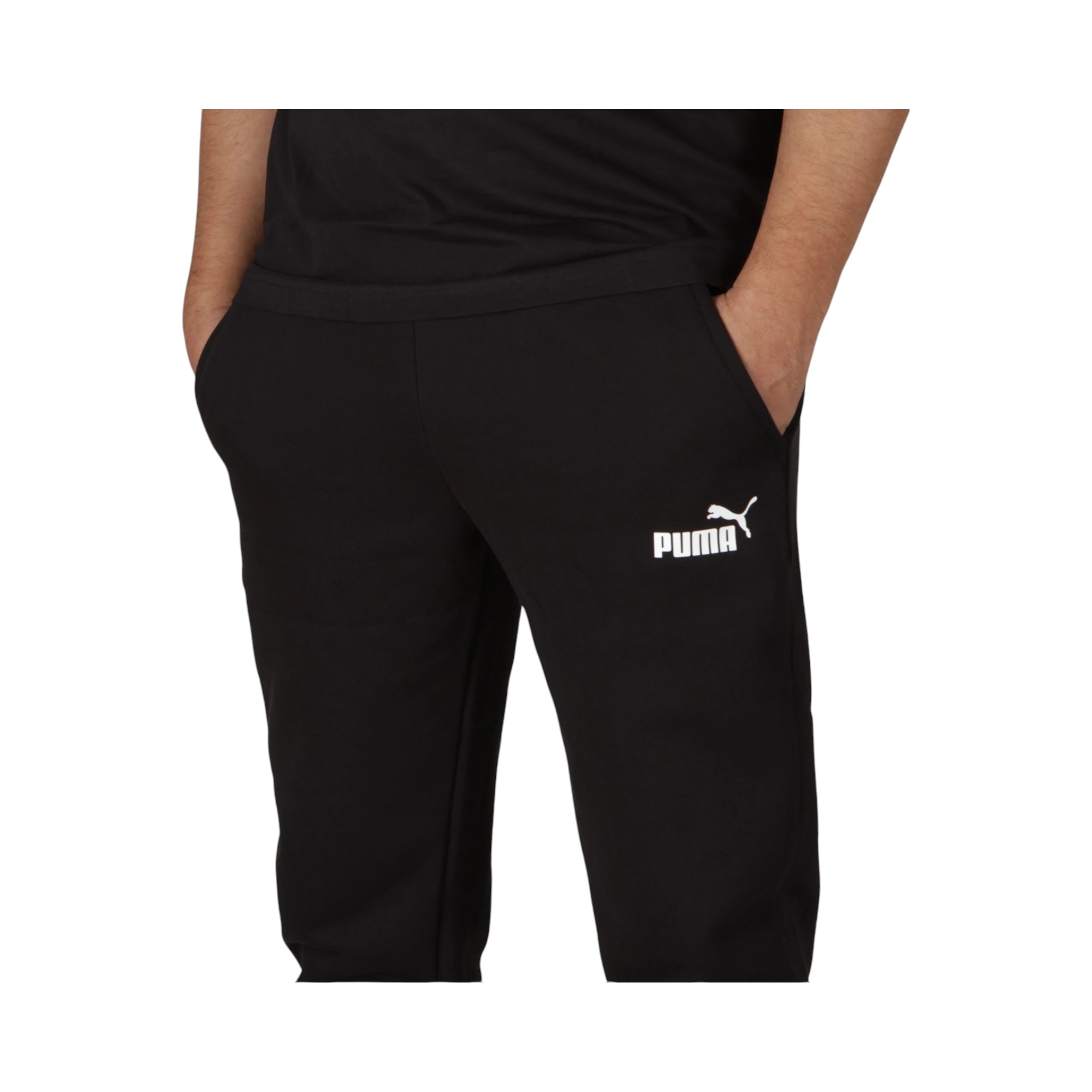 Ess Slim Pants Fl Black