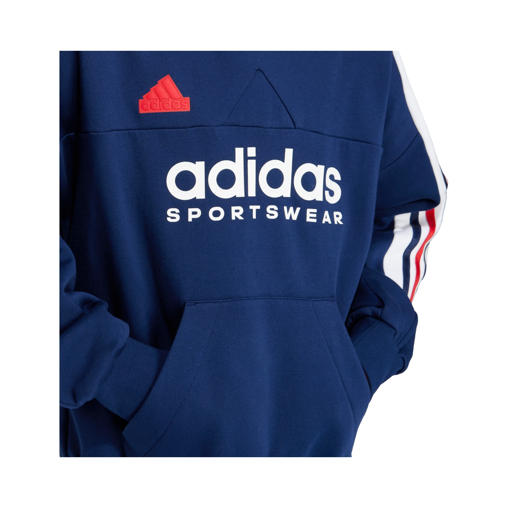 COT.FLEECE       NAVY/WHITE/SCARLET