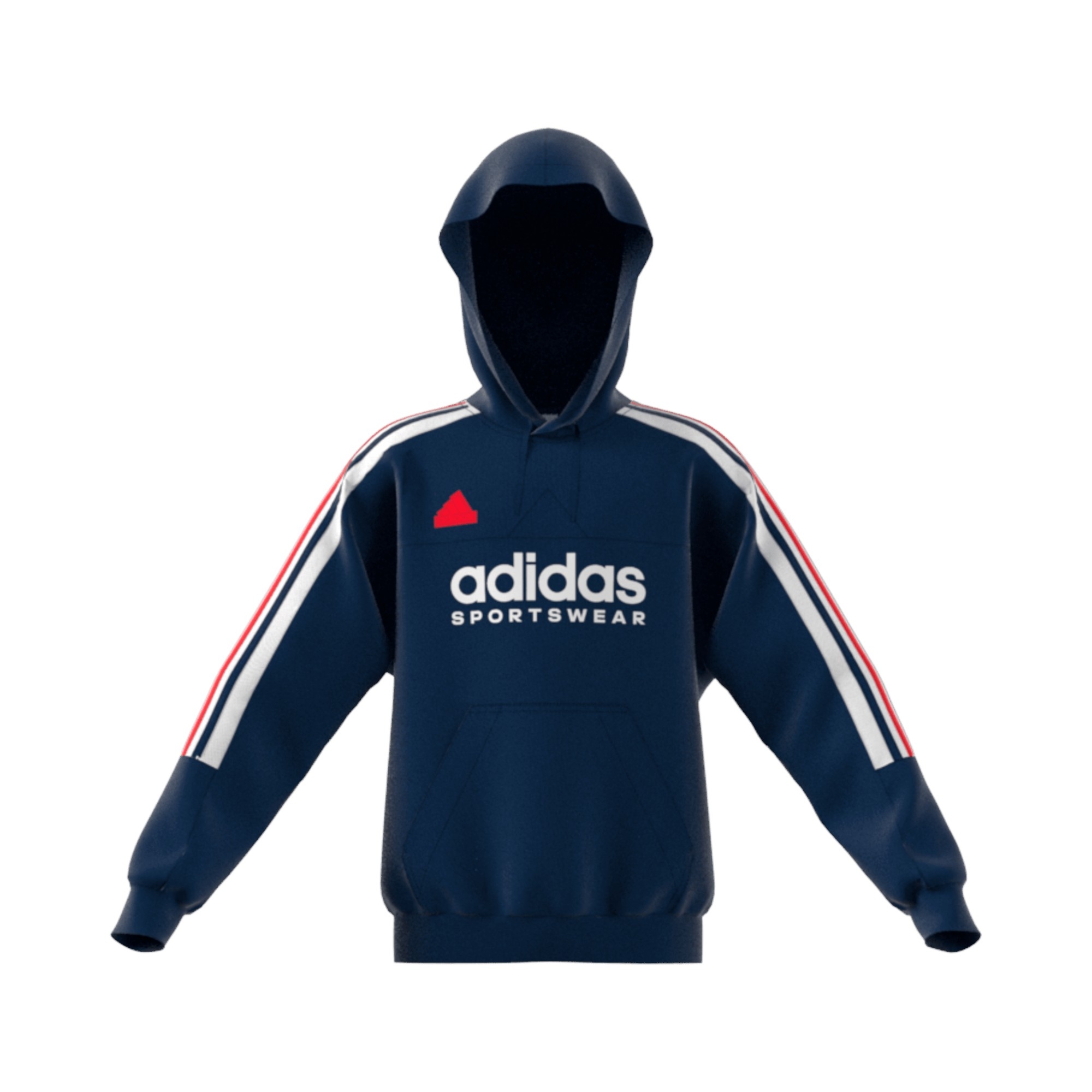 COT.FLEECE       NAVY/WHITE/SCARLET