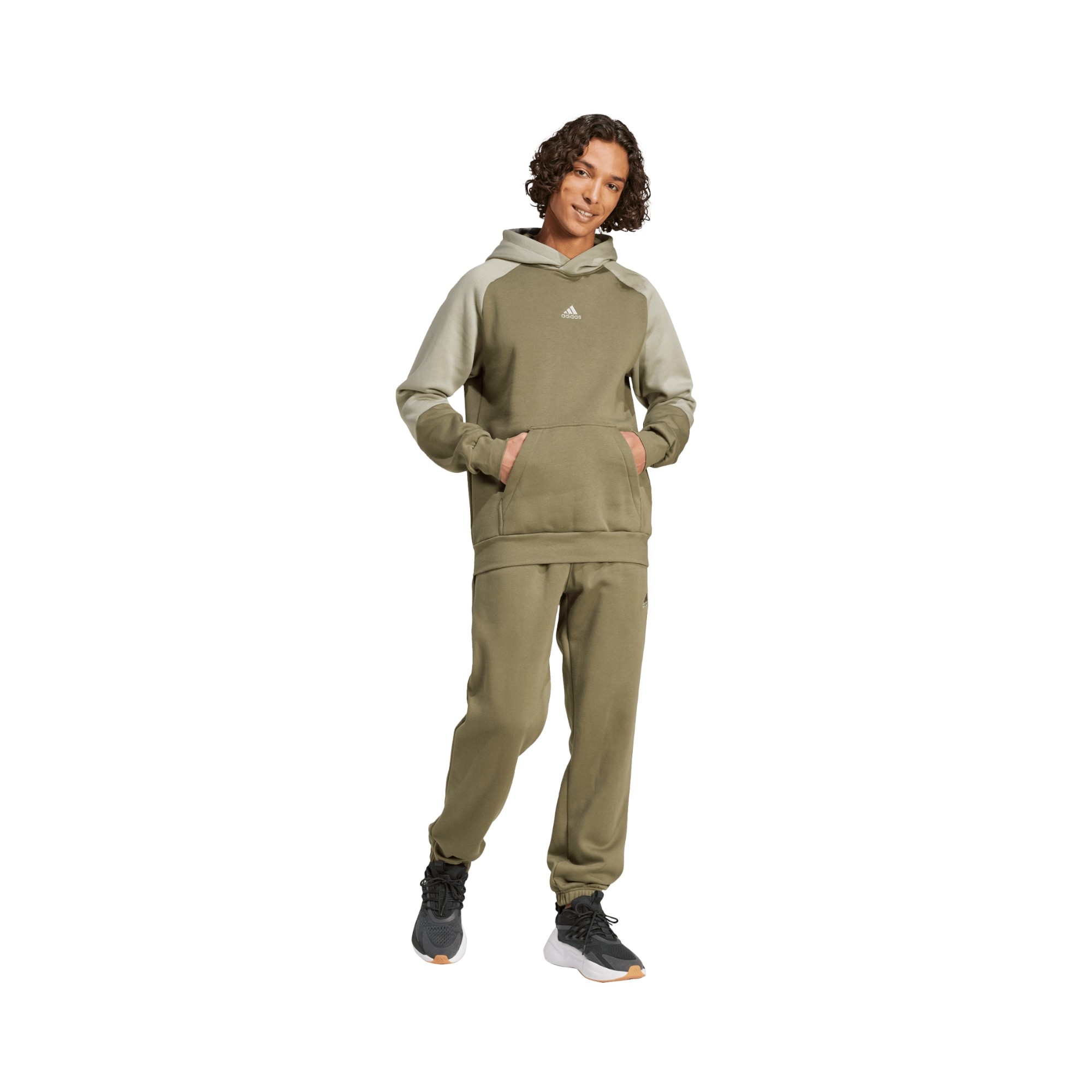 COT.FLEECE       OLIVE STRATA/SILVER