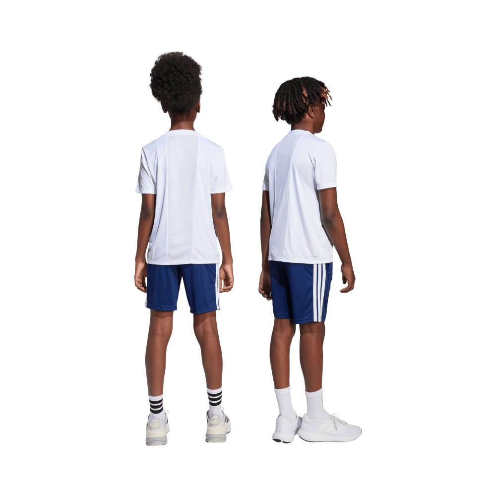 POLY INTERLOCK   WHITE/DARK BLUE