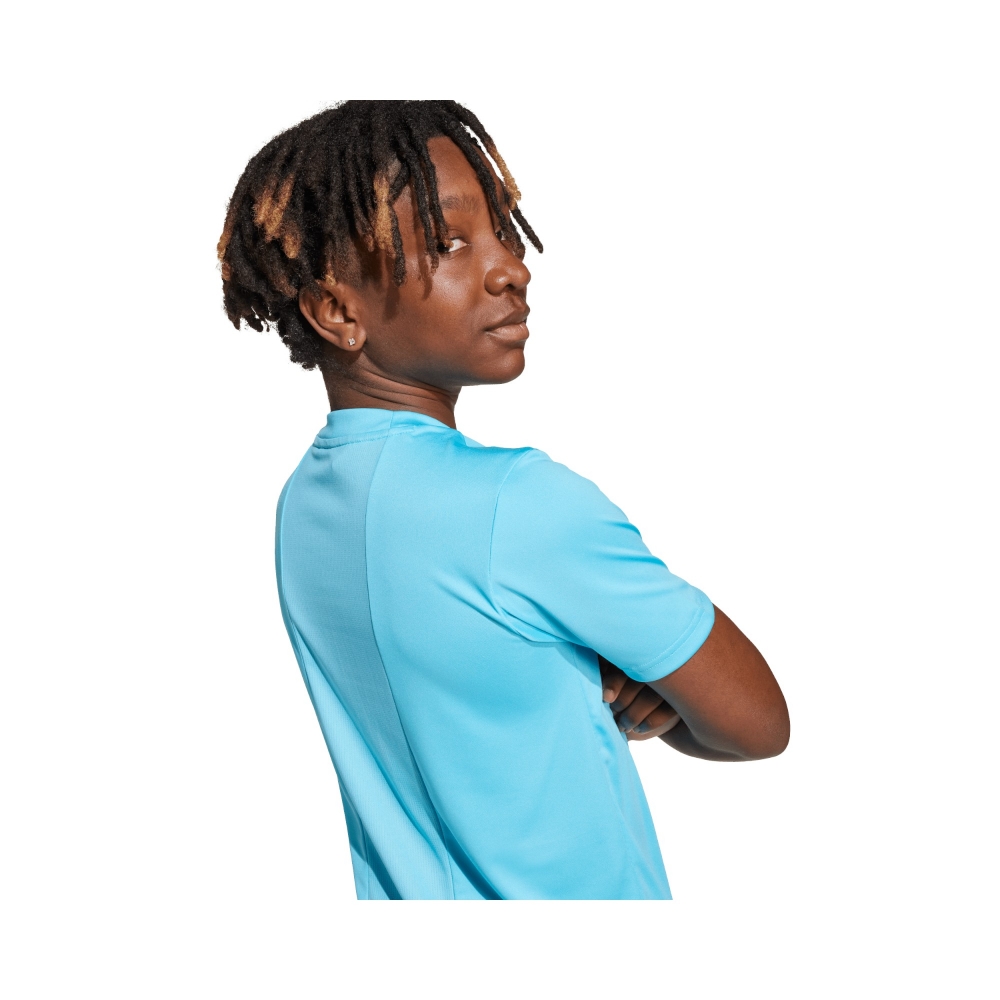 POLY INTERLOCK   BRIGHT CYAN/WHITE