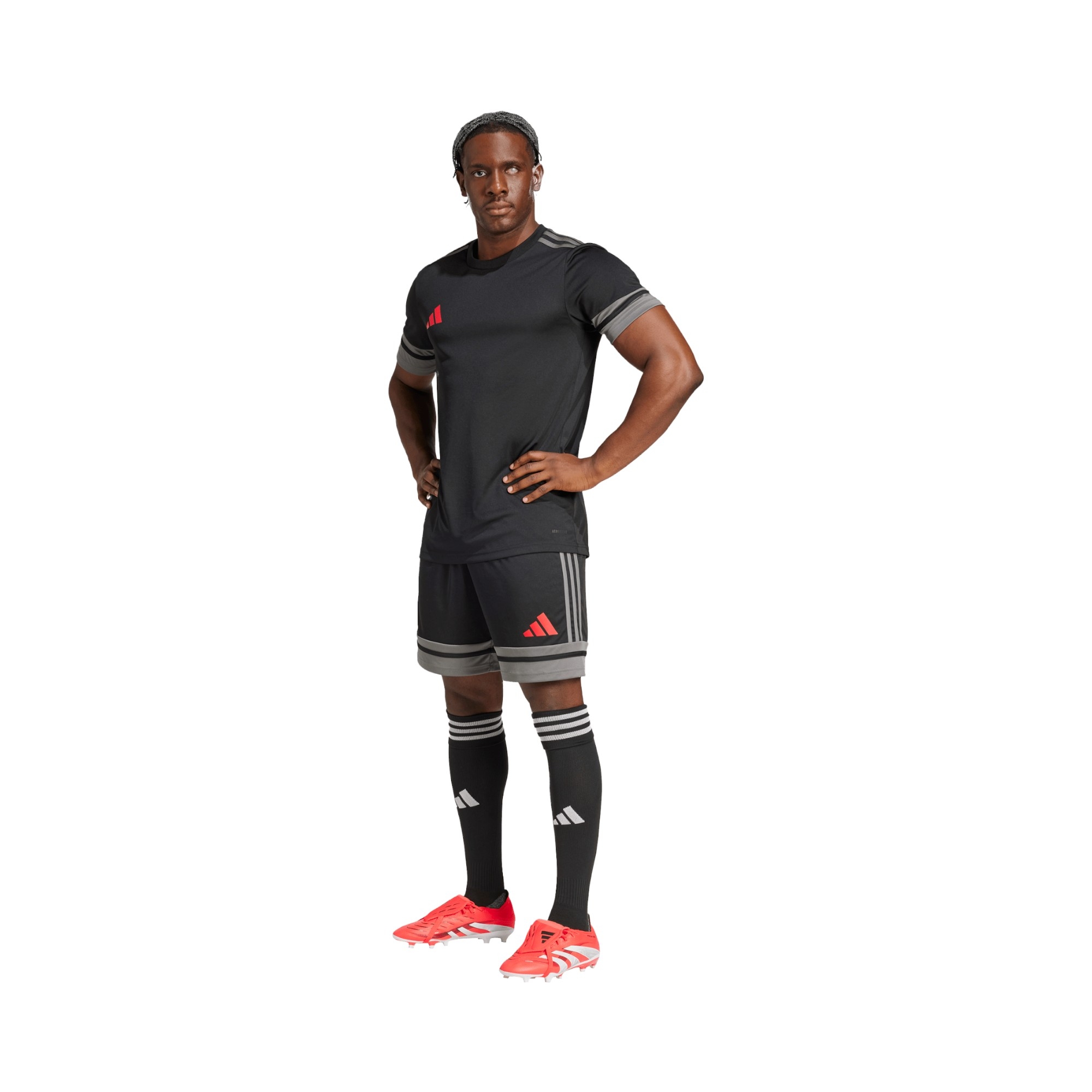 POLY INTERLOCK   BLACK/GREY/RUBY