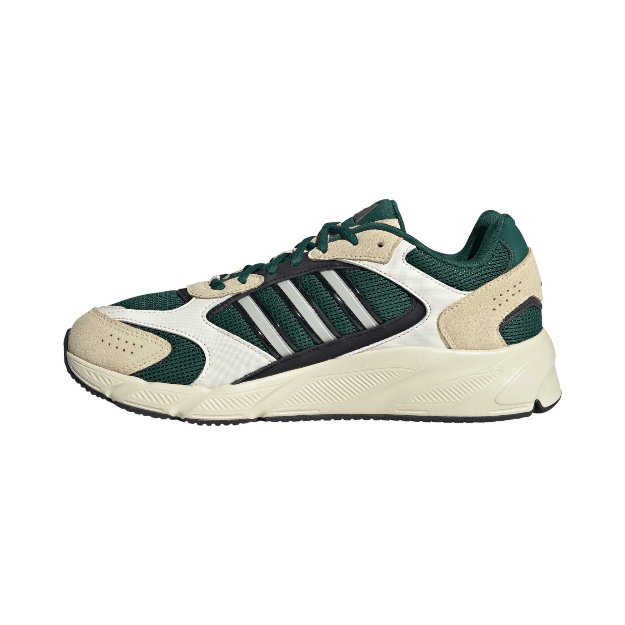 TXT-SYNTH-SUEDE  GREEN/OFFWHT/VANILLA