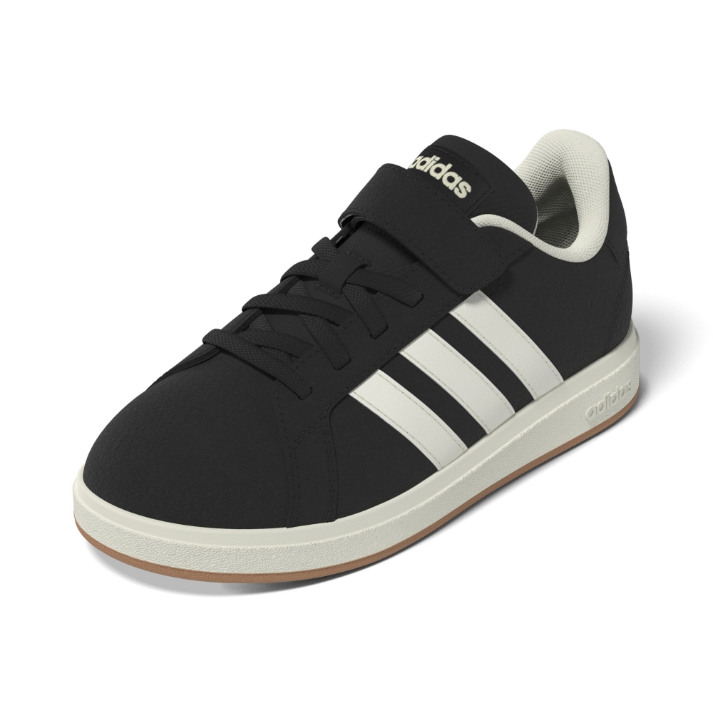 SUEDE-SYNLEA     BLACK/OFFWHT/GUM