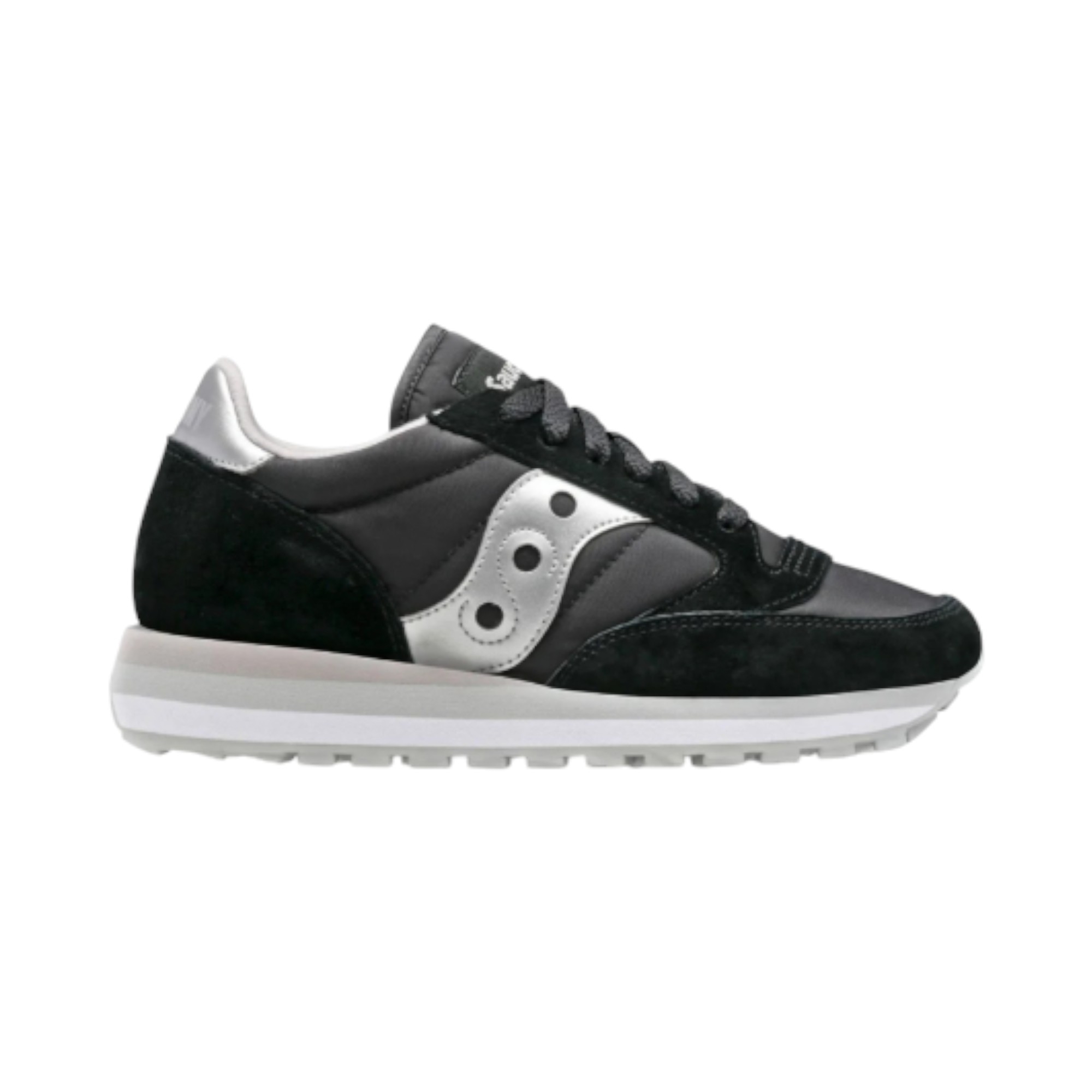 SUEDE-NYLON      BLACK-SILVER