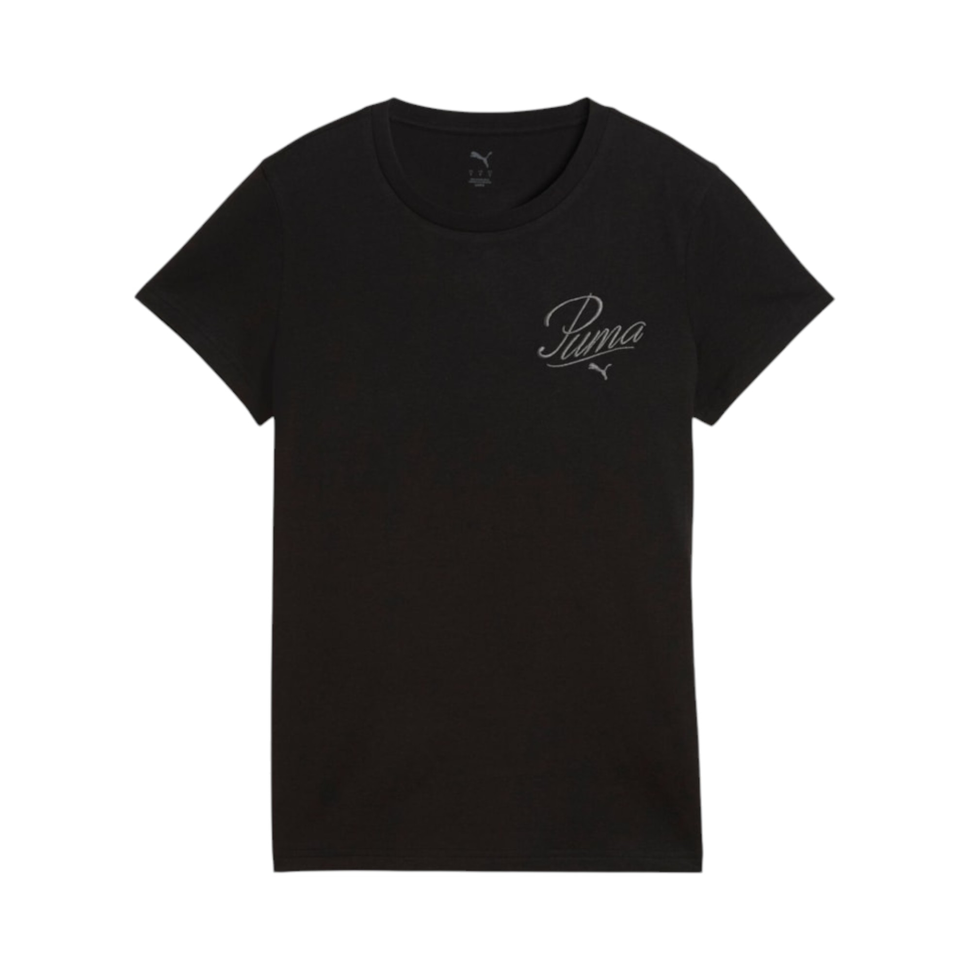 COT.JERSEY TEE   BLACK