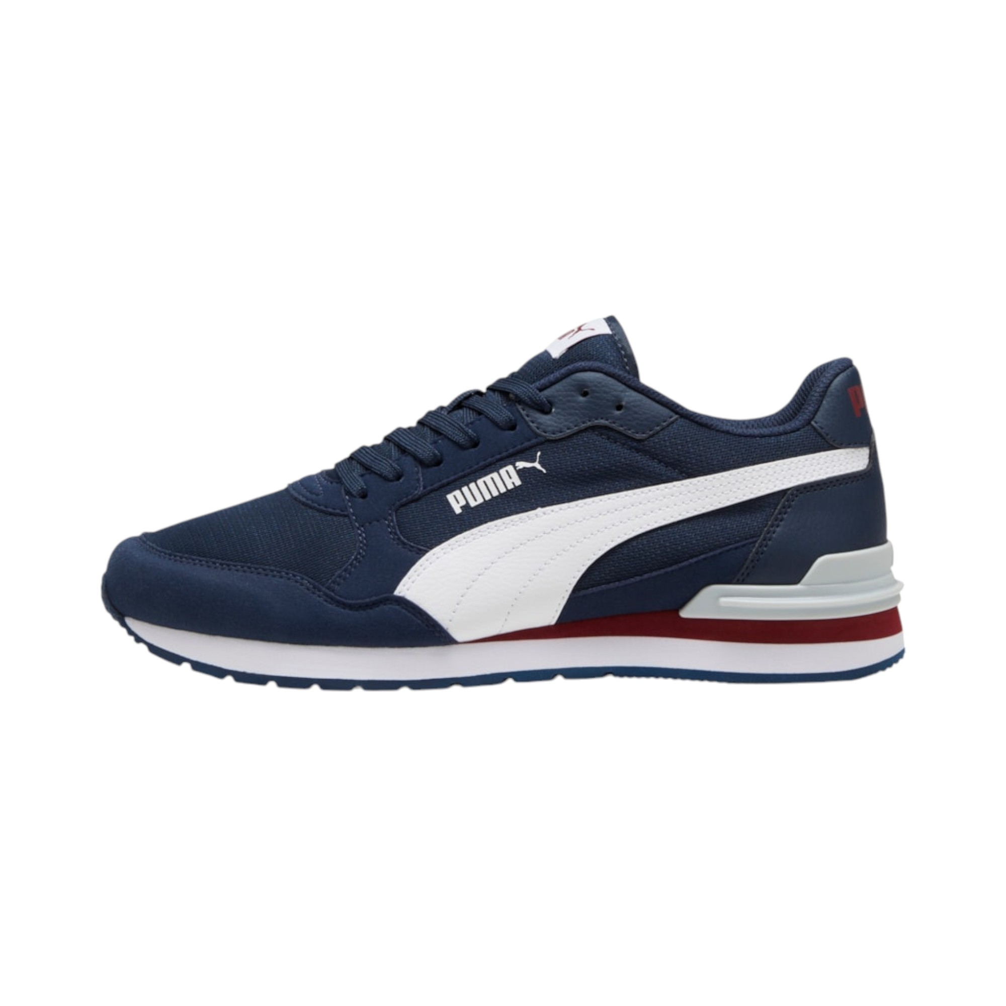 SUEDE/MESH       NAVY-WHITE-RED-GRAY