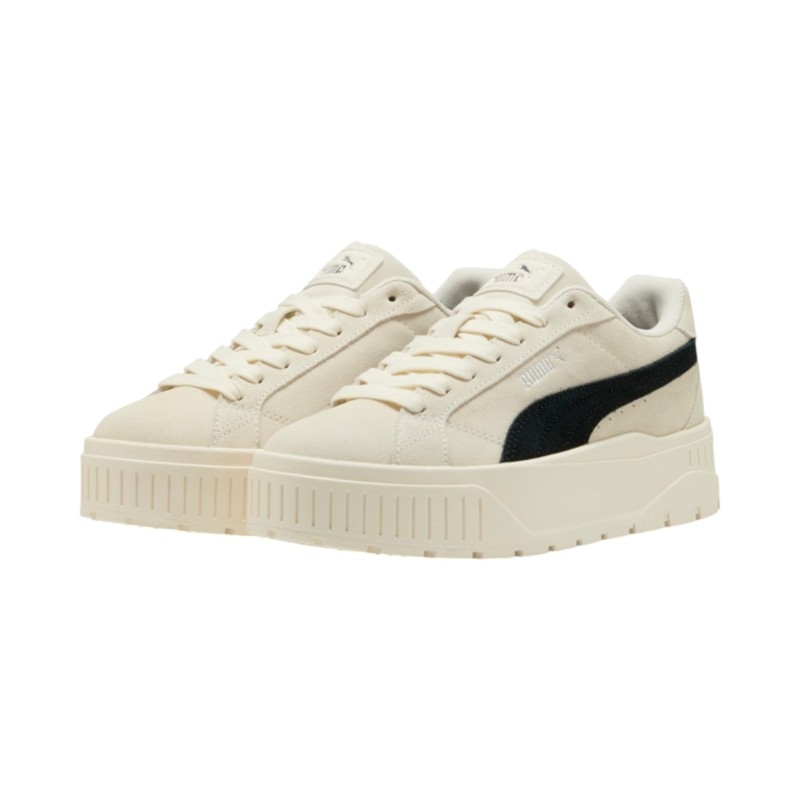 SUEDE-SYNTH      FROSTED IVORY-BLK