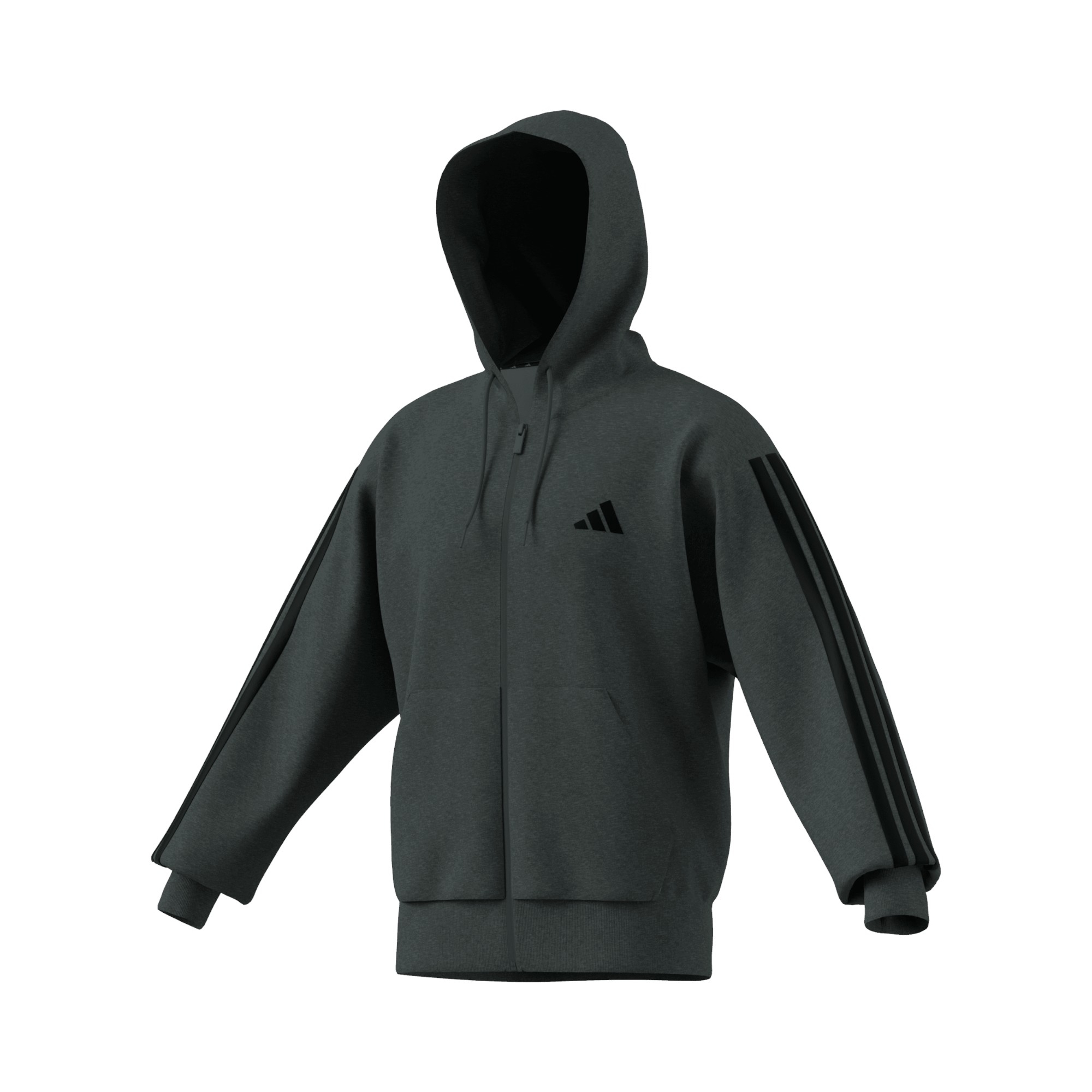 COT.FLEECE       DK.GREY HTR/BLACK