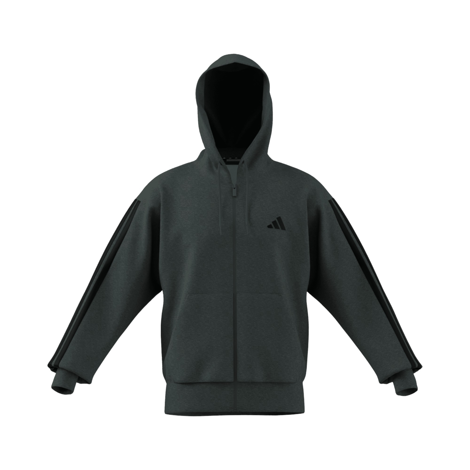 COT.FLEECE       DK.GREY HTR/BLACK