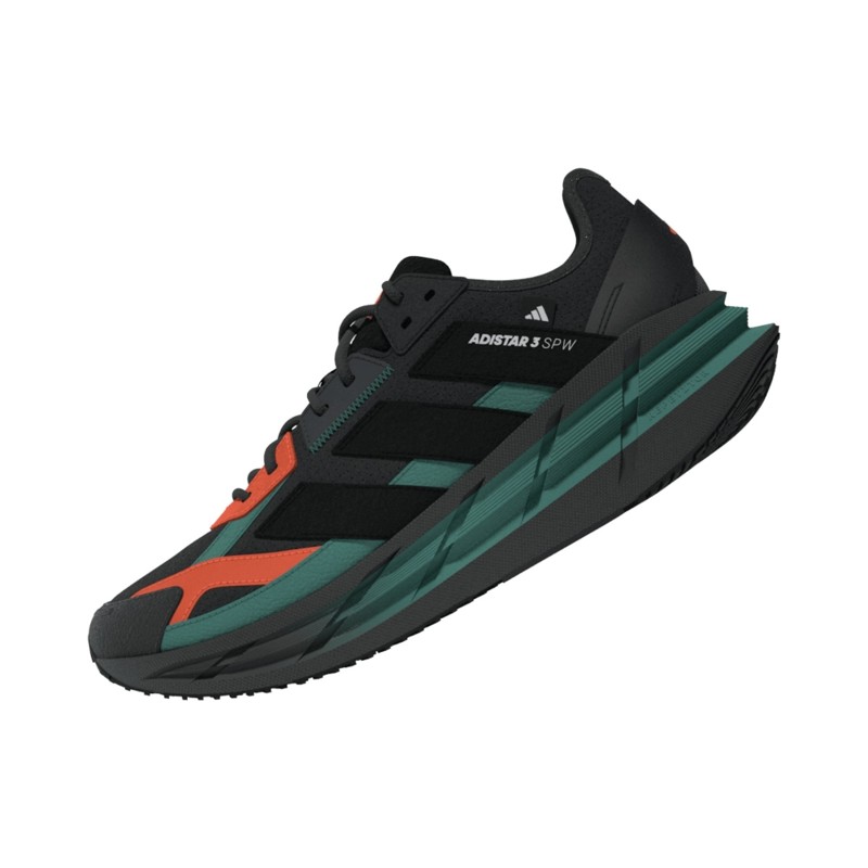 SYN LEATHER      BLK/ORANGE