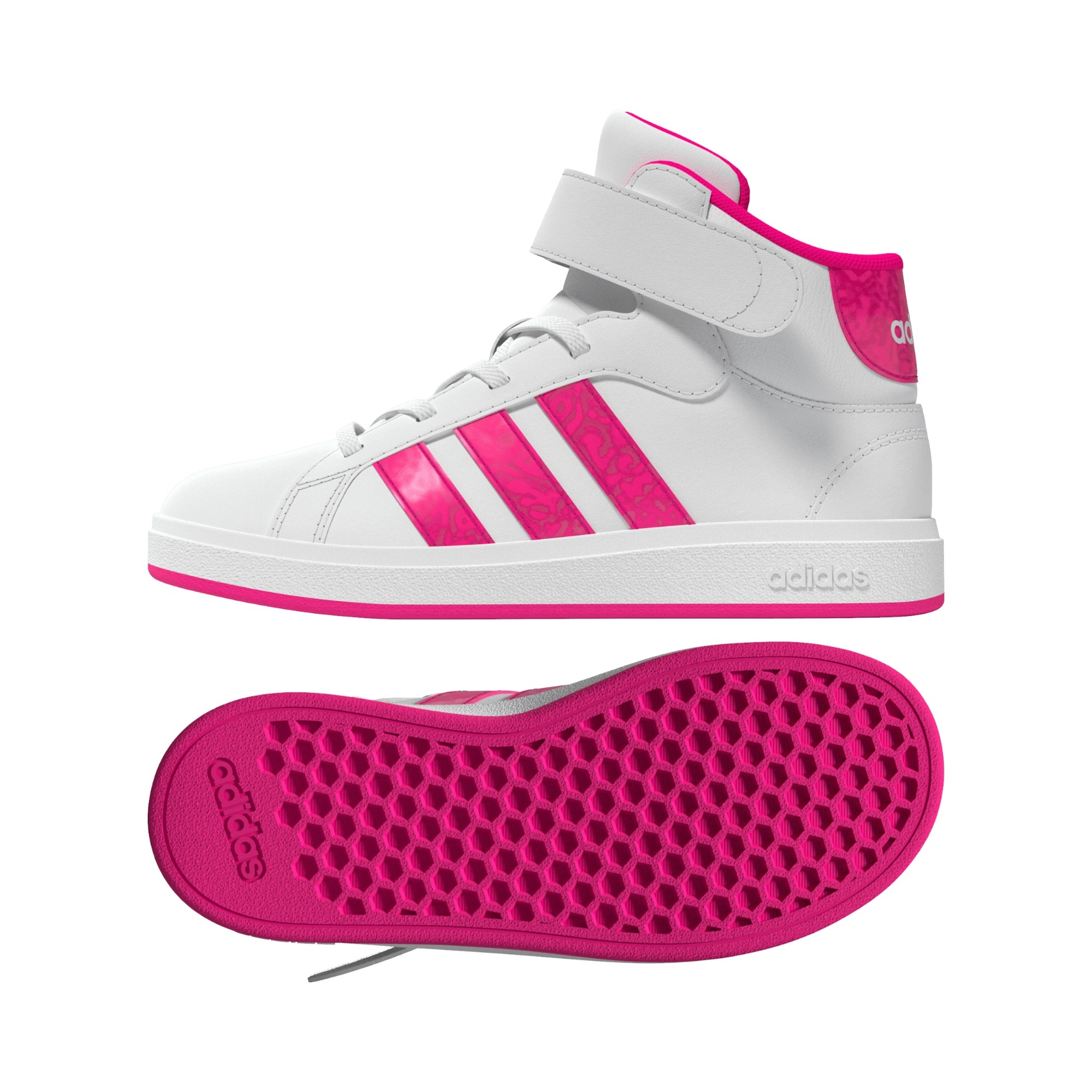 SYN LEATHER      WHITE/PINK/GREY