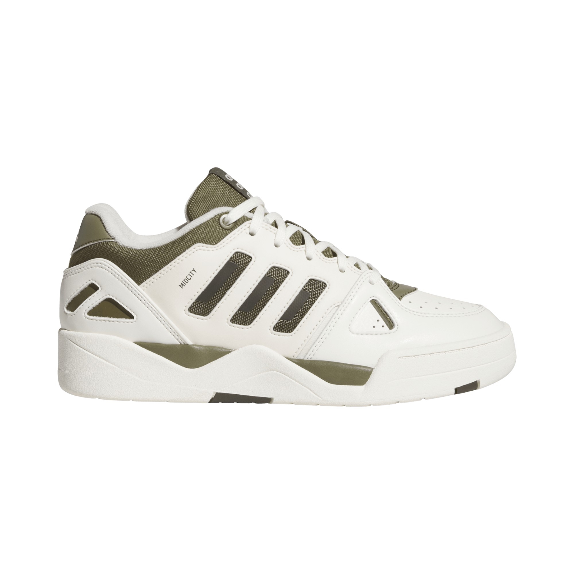 SYN LEATHER-TXT  OFFWHT/OLIVE/OLIVE