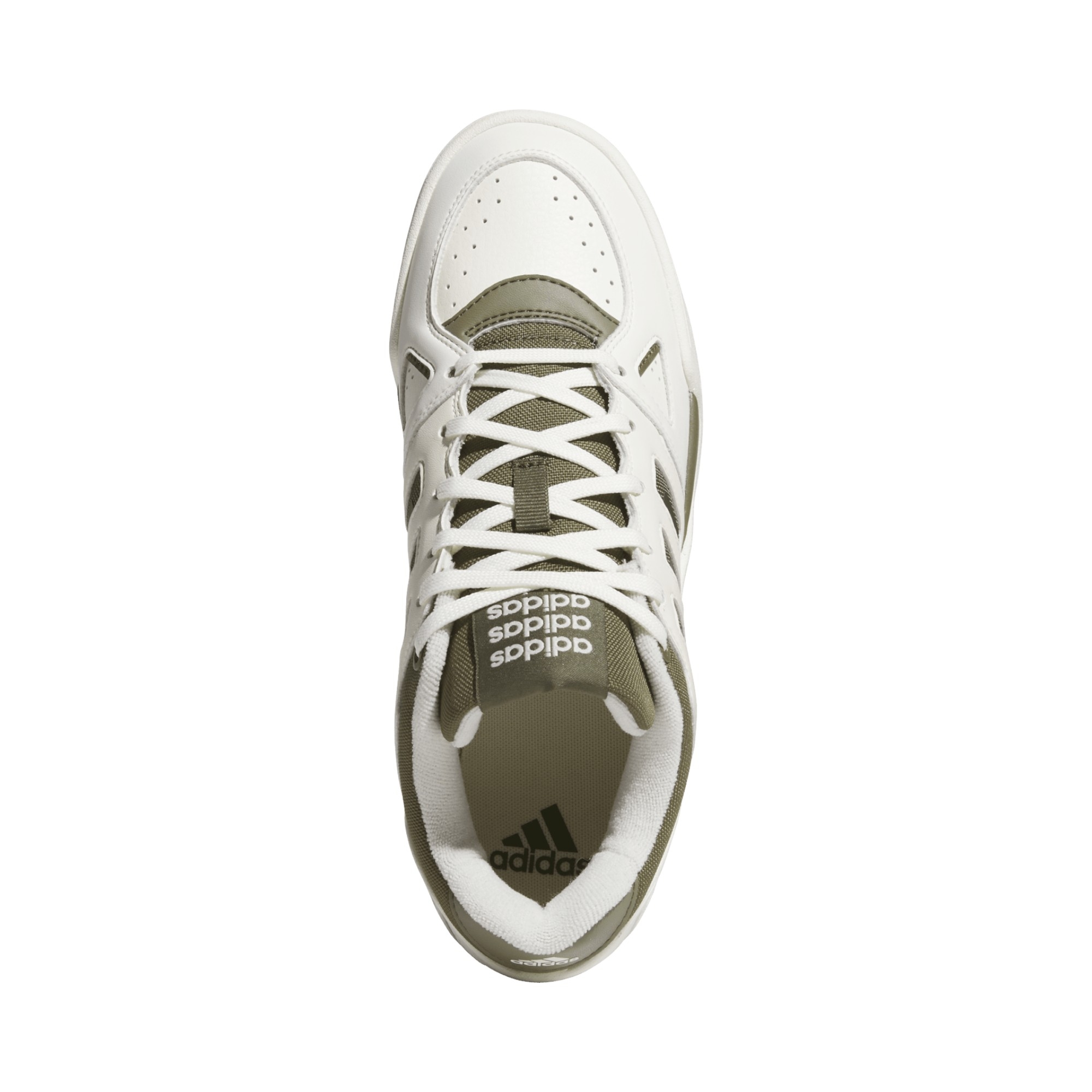SYN LEATHER-TXT  OFFWHT/OLIVE/OLIVE