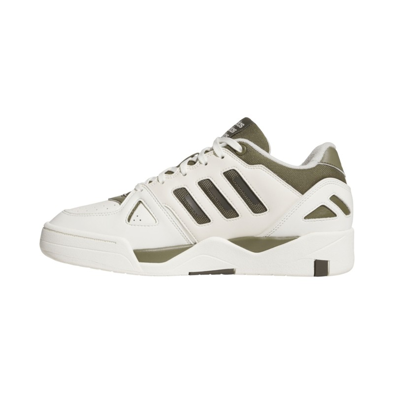 SYN LEATHER-TXT  OFFWHT/OLIVE/OLIVE