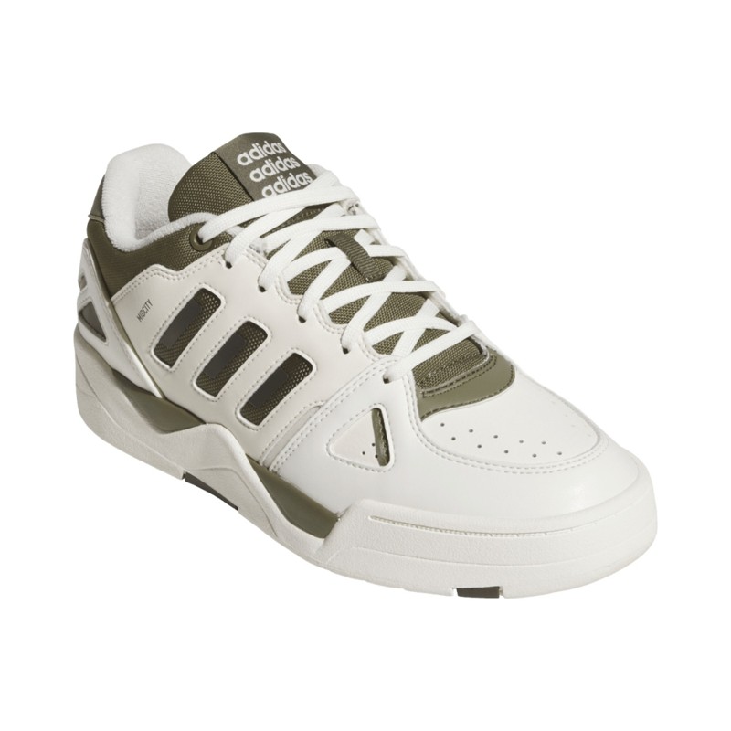 SYN LEATHER-TXT  OFFWHT/OLIVE/OLIVE