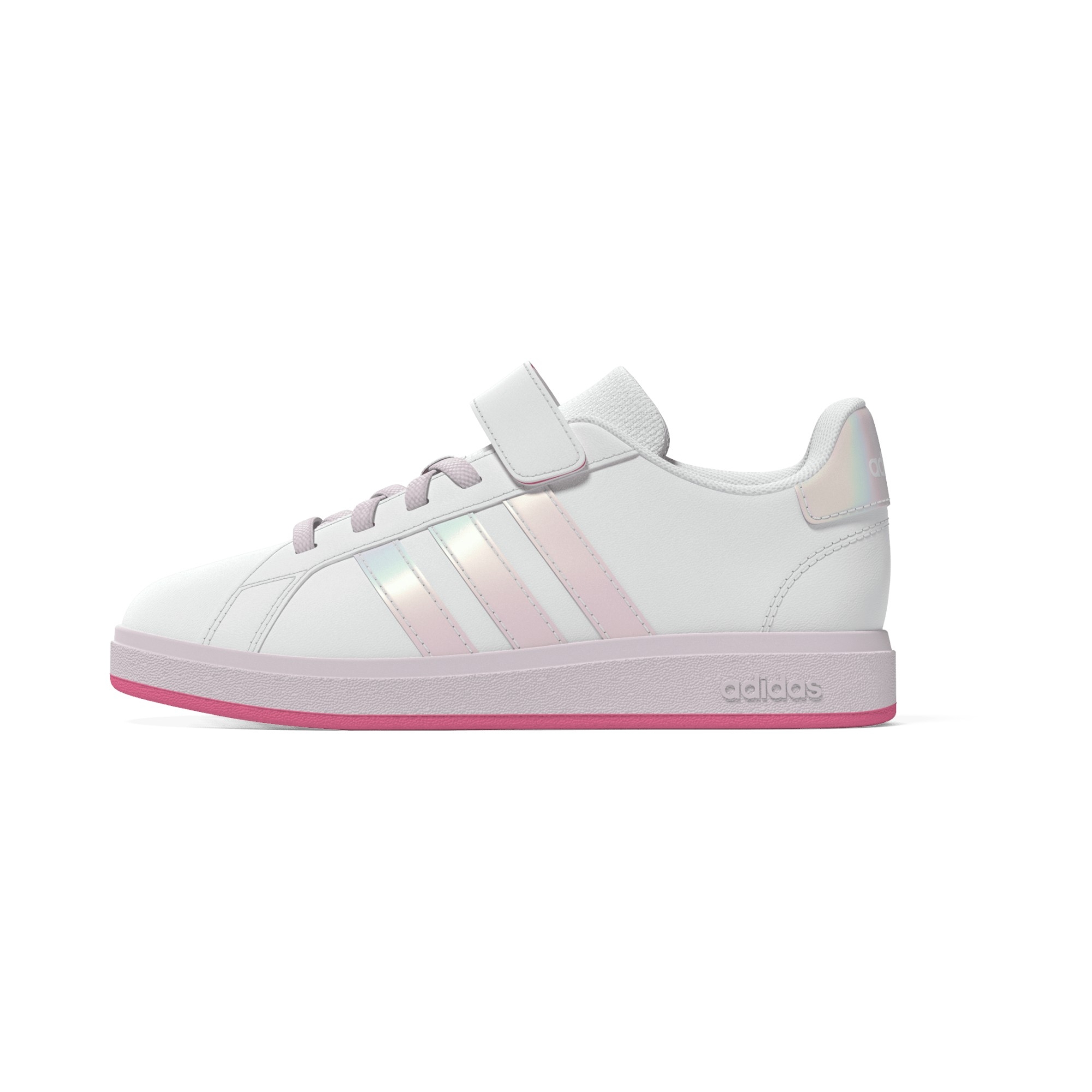 SYN LEATHER      WHT/IRIDESCENT/PINK