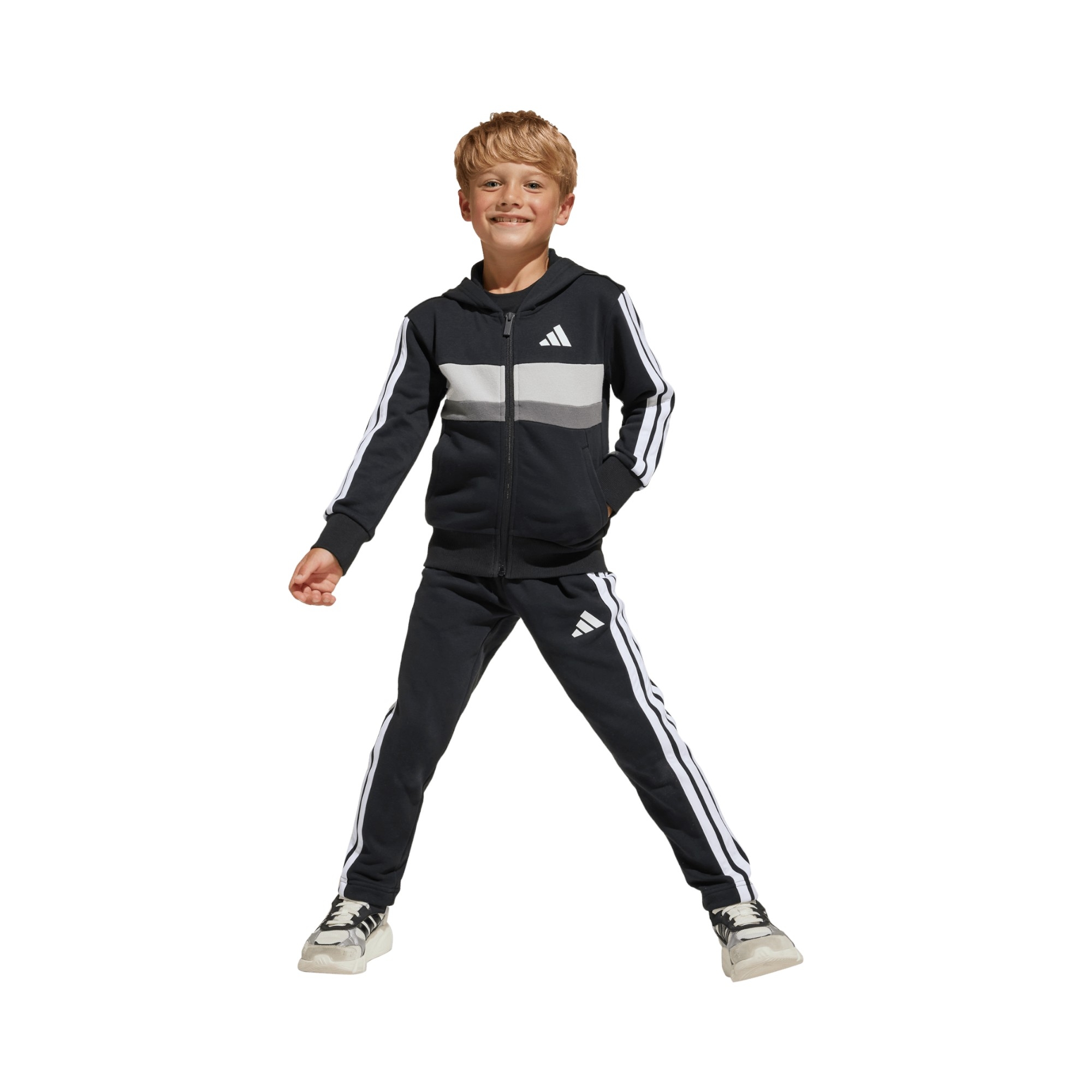 COT.FLEECE       BLACK/WHITE/GREY