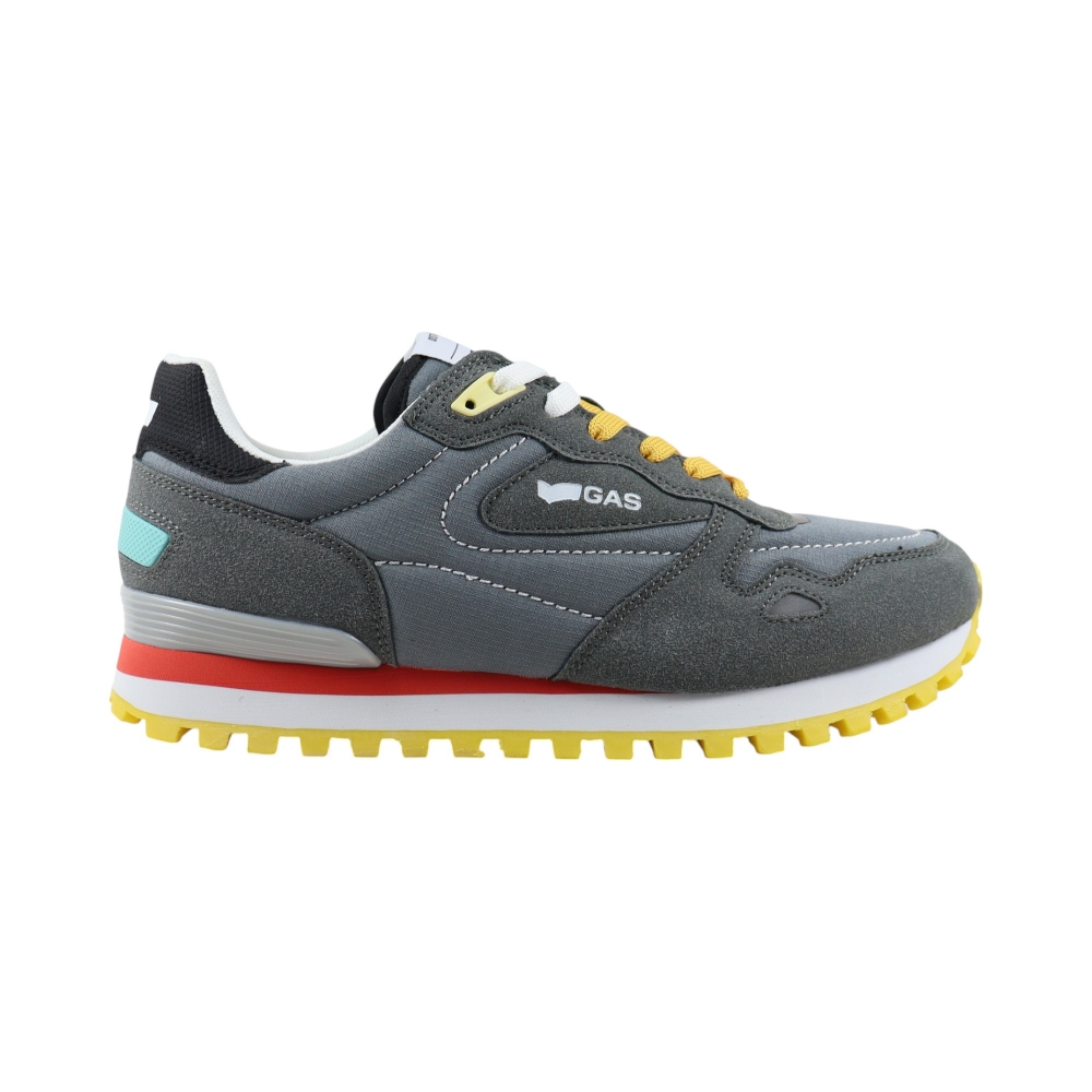 SUEDE-TXT-SYNTH  SMOKE GREY YELLOW