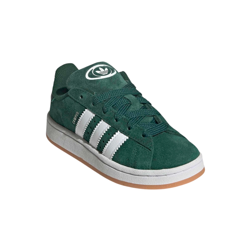 SUEDE-SYNLEATHER GREEN/WHT/GUM