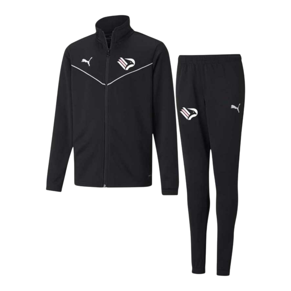 TEAMRISE POLY JKTBLACK-WHITE